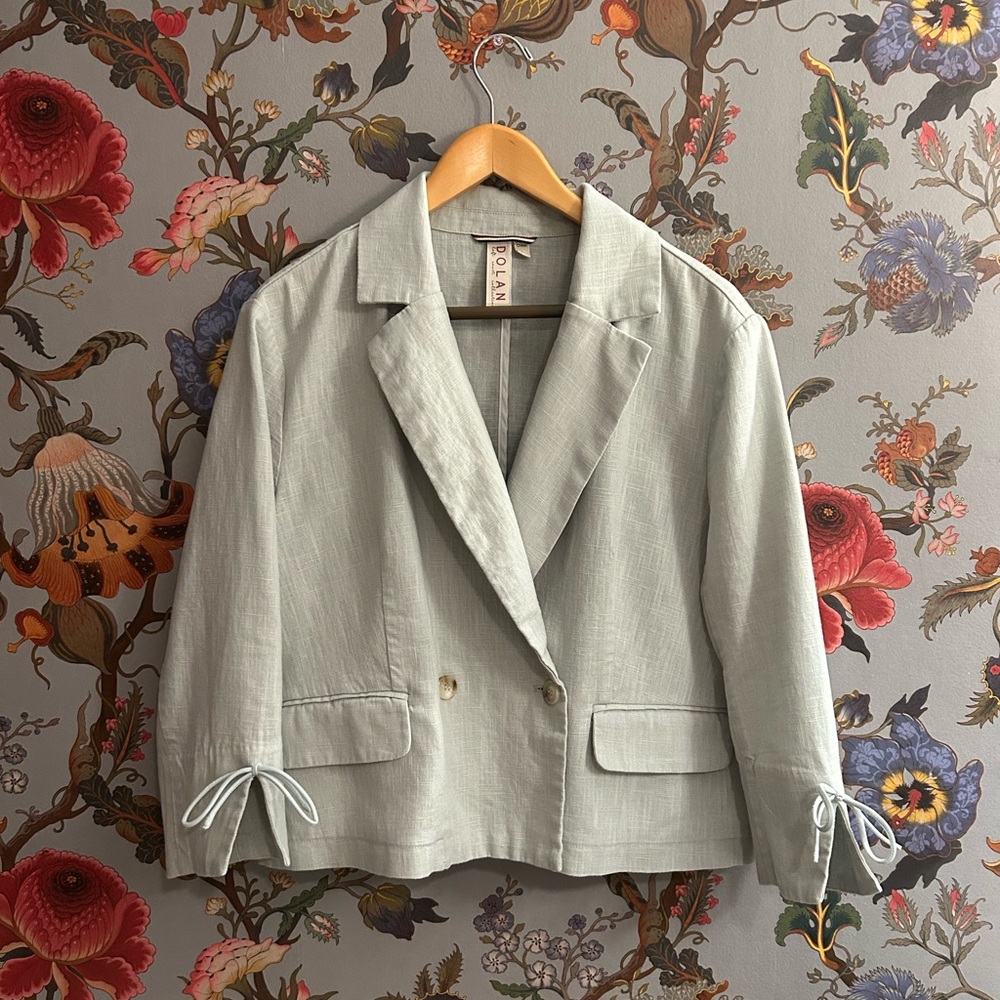 DOLAN Linen Bow Detail Sky Large